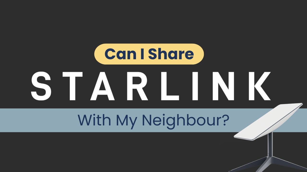 can I share starlink with my neighbour