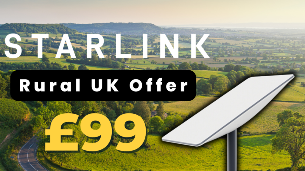 image showing the rural uk offer from 2023 for starlink hardware